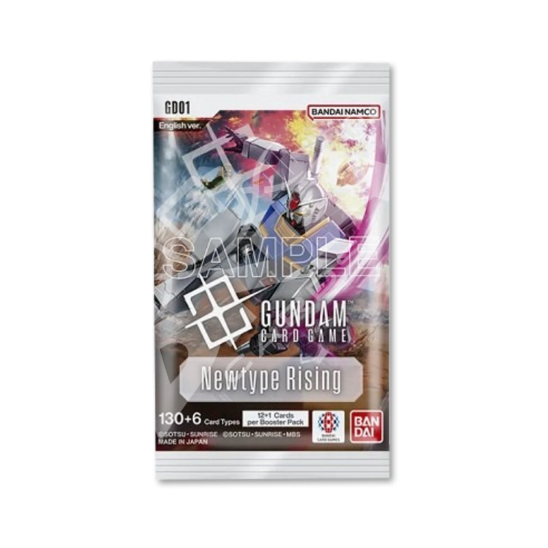 Gundam Card Game - GD01 Newtype Rising - Blister con Busta 12+1 Carte ENG